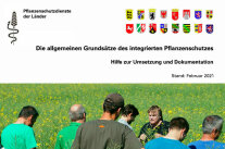Titelseite der Broschüre "Dia allgemeinen Grundsätze des integrierten Pflanzenschutzes"
