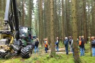 Besichtigung eines Harvestereinsatzes BIWA_Foto: Cornelius Bugl